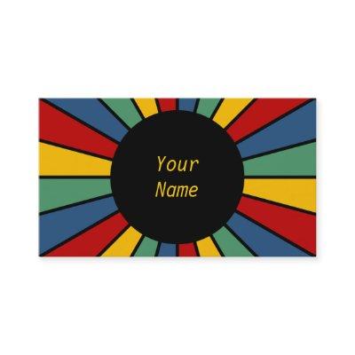 RAYS BUTTON I + your Photo, Text, Monogram