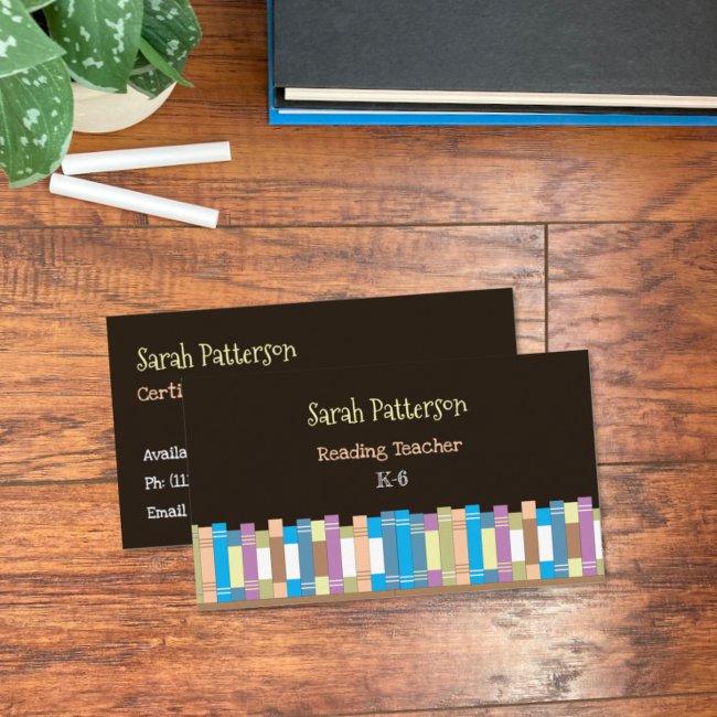 Reading Teacher Black