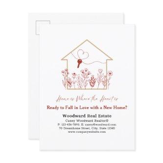 Ready to Fall in Love? | Realtor Promotional Home  Postcard