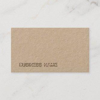 Real Brown Kraft Paper Template Distressed Text