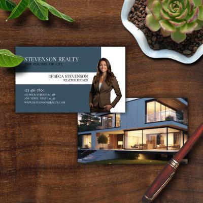 Real Estate Agent Blue