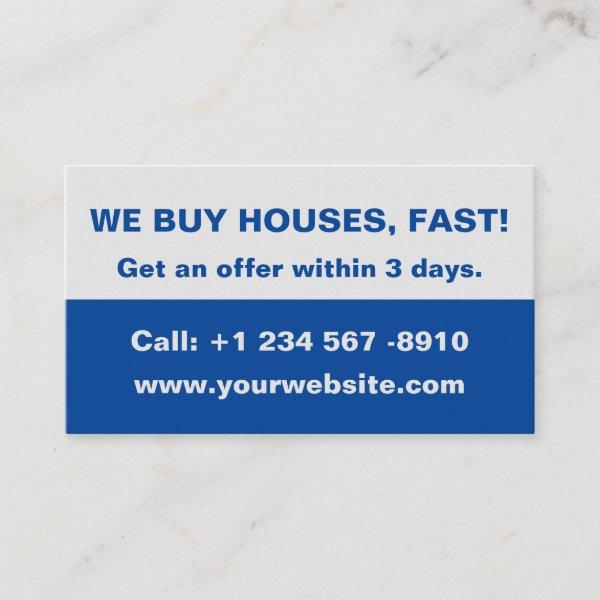 Real Estate Agent  - We Buy Houses