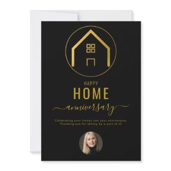 Real Estate Agent Happy Home Anniversary Note Card