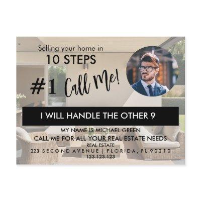 Real Estate Agent HELLO Spring checklist Announcem Announcement Postcard