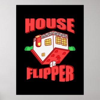 Real Estate Agent House Flipper Poster