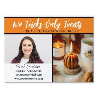 Real Estate Agent orange halloween autumn Flyer Sign