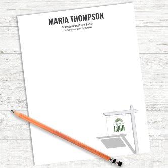 Real Estate Agent Personalized Letterhead