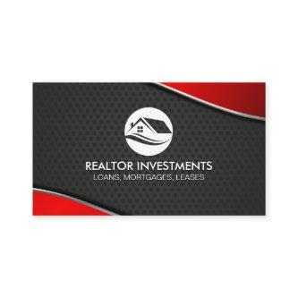 Real Estate Agent | Red Metallic | Perforated Mesh