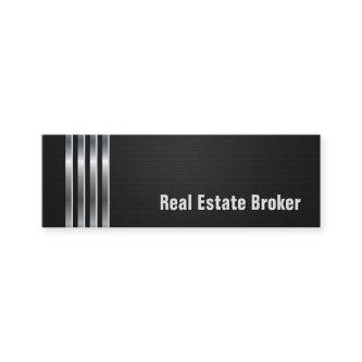 Real Estate Broker - Black Silver Stripes Mini