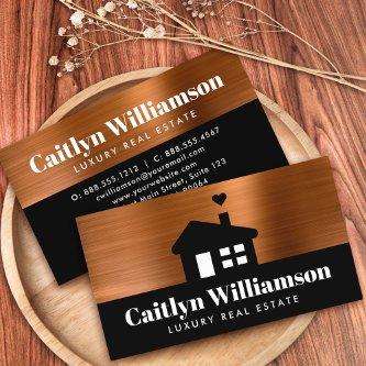 Real Estate Broker Professional Bold House Copper