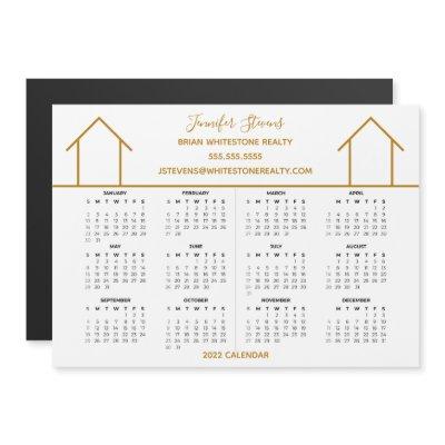 Real Estate Company Custom Gold 2022 Calendar