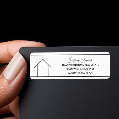 Real Estate Company Simple Realtor Return Address Label