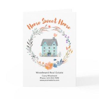 Real Estate Congratulations New Home Sweet Home  Card