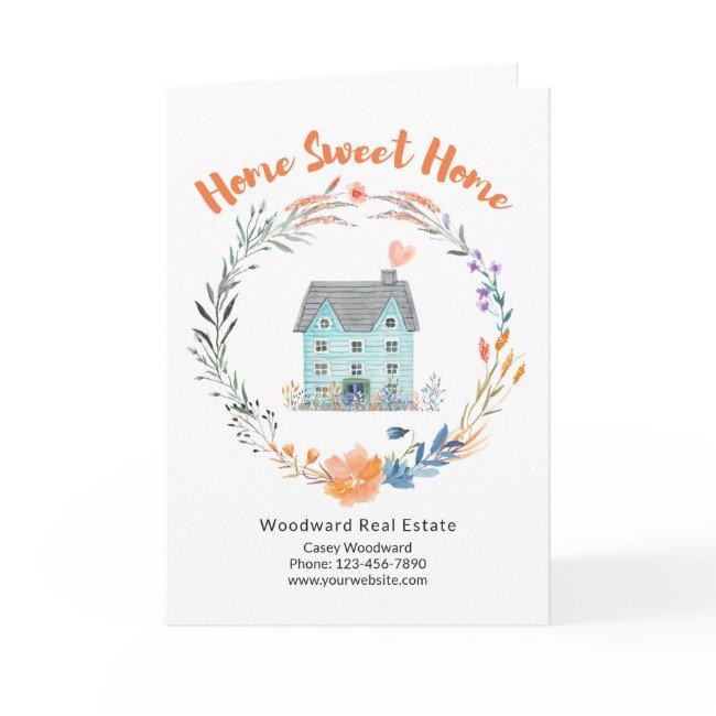 Real Estate Congratulations New Home Sweet Home Card