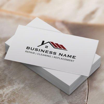 Real Estate Custom Color House Roof Logo Plain