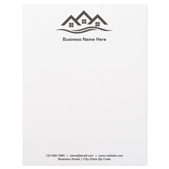 Real Estate Editable Online Letterhead Template