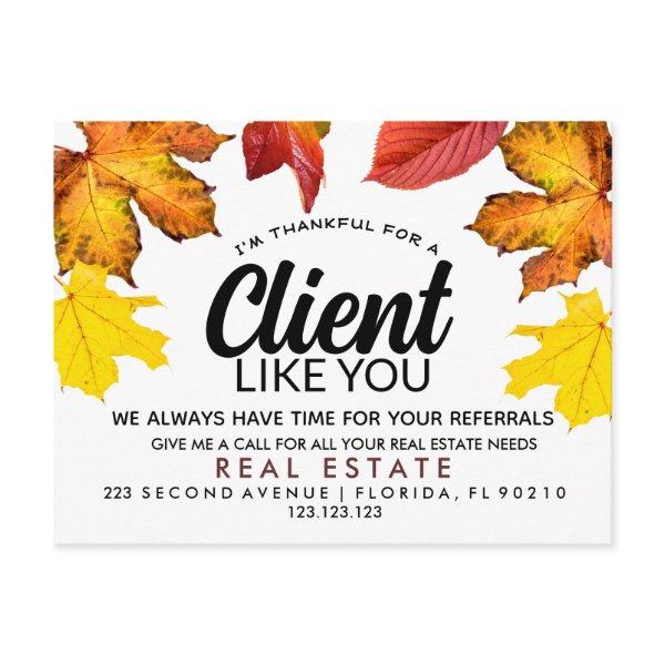 real estate FALL referrals Announcement