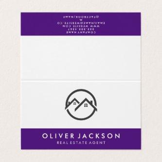 Real Estate Home Icon | Purple Trim