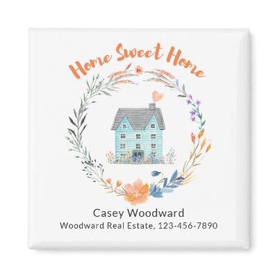 Real Estate Home Sweet Home Budget Promotional  Magnet
