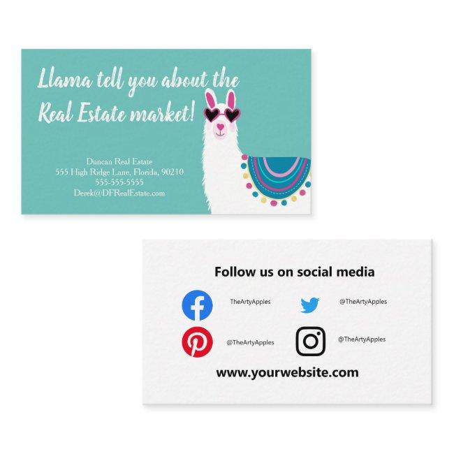 Real Estate llama valuation marketing strategy