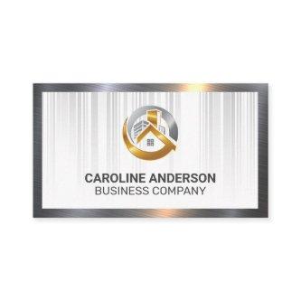 Real Estate Logo Luxury Gold | Metallic