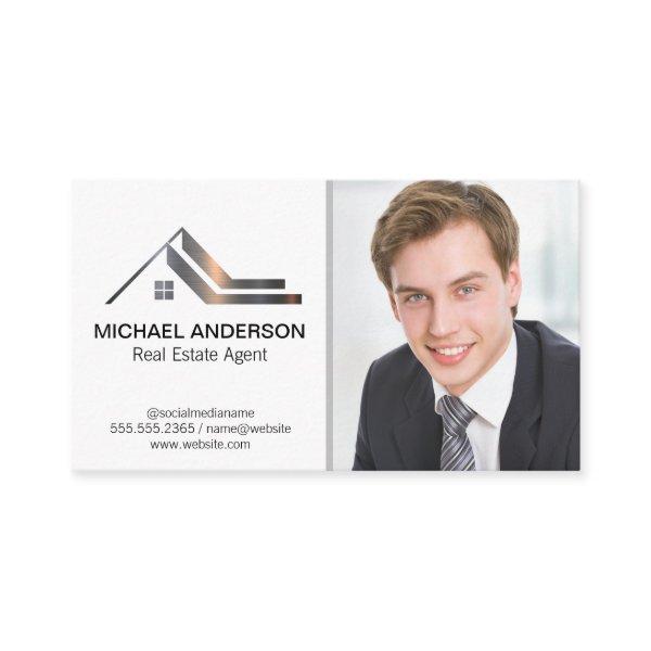 Real Estate Metal Logo | Business Man