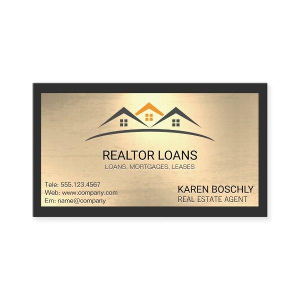 Real Estate | Metallic Background with Border
