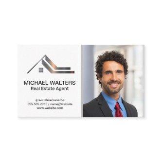Real Estate Metallic Logo | Business Man