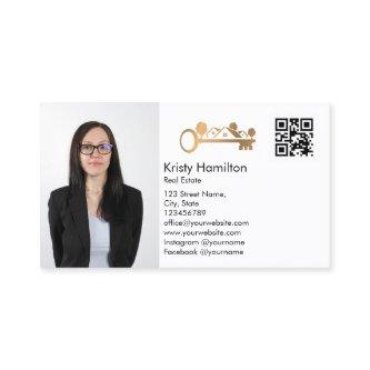 real estate professional realtor add photo QR code