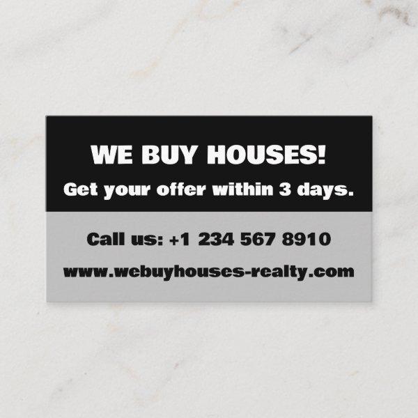 Real Estate Property Seller We Buy Houses