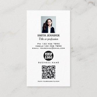 Real estate QR code professional photo elegant