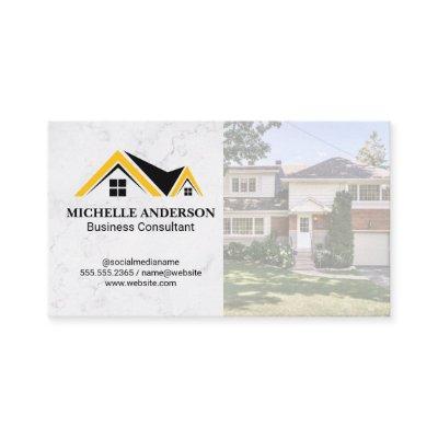 Real Estate Roof Logo | Neighborhood Home