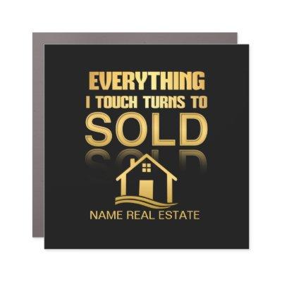 REAL ESTATE SOLD  CAR MAGNET