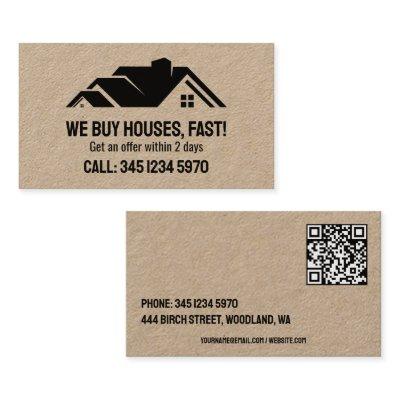 🏡 Real Estate We Buy Houses QR Kraft