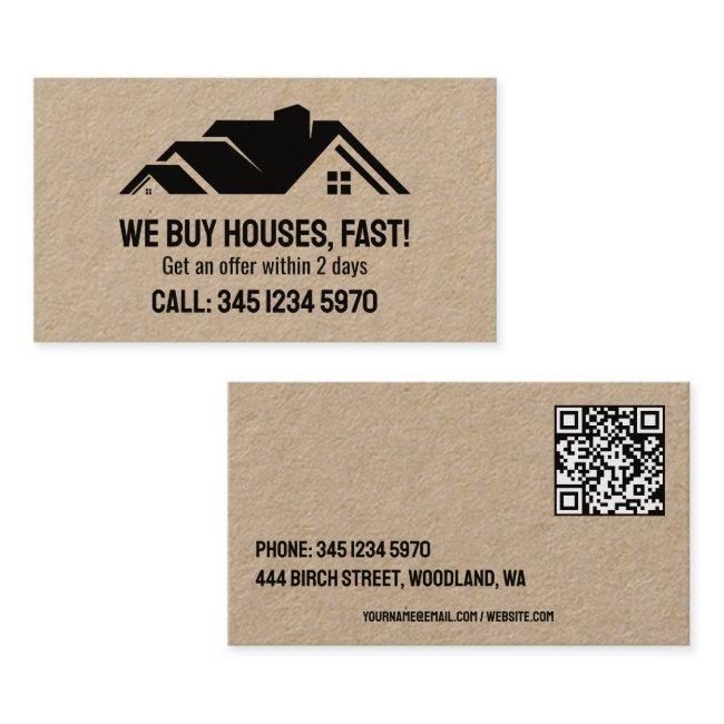 🏡 Real Estate We Buy Houses QR Kraft
