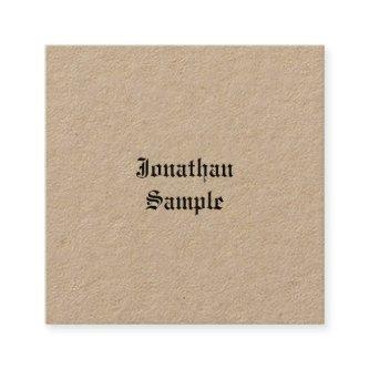 Real Kraft Classic Nostalgic Look Old English Font Square
