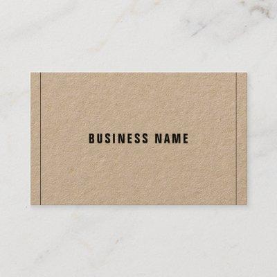 Real Kraft Paper Modern Sophisticated Company