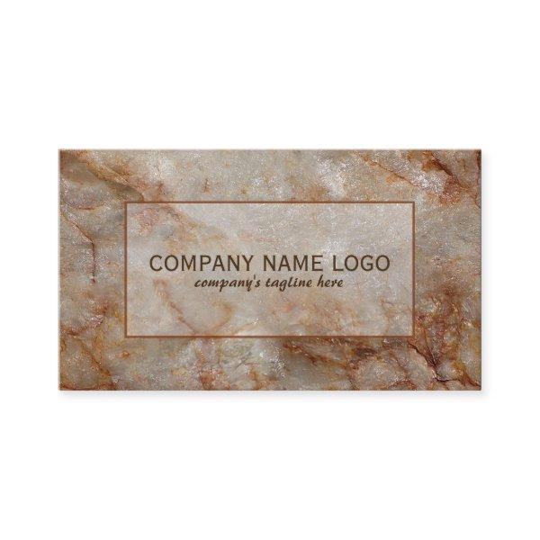 Realistic Brown Faux Marble Stone Pattern