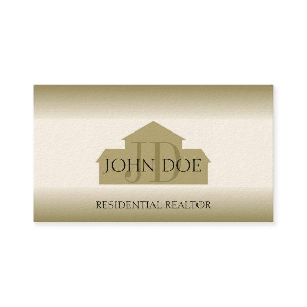 Realtor Real Estate Broker Agent Gold House Fade