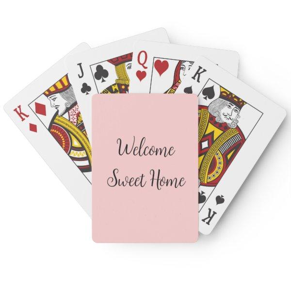 Realtor welcome home housewarming add your name te poker cards