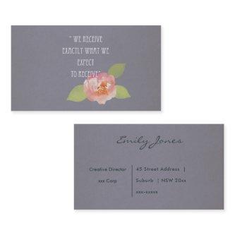 RECEIVE WHAT WE EXPECT TO RECEIVE PINK FLORAL
