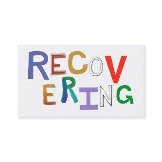 Recovering healing new beginning funky word art