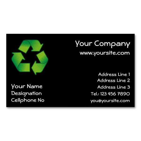Recycling symbol  magnet