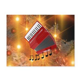 Red Accordion Holiday Design
