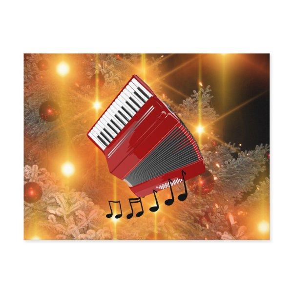 Red Accordion Holiday Design