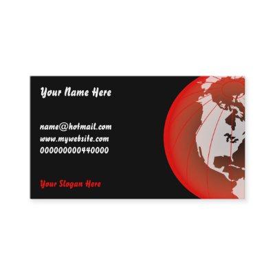 Red America Globe, Your Name Here