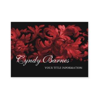Red and Black Acanthus Scroll