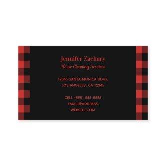 Red and Black Buffalo Plaid