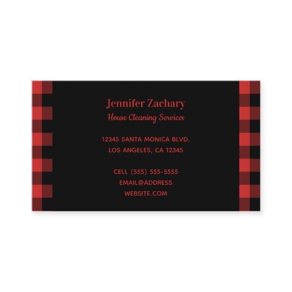 Red and Black Buffalo Plaid