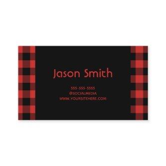 Red and Black Buffalo Plaid